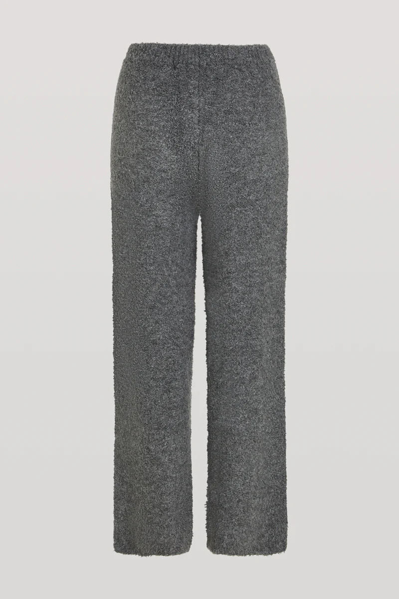 COCO Boucle Knit Joggers Grey - Image 7