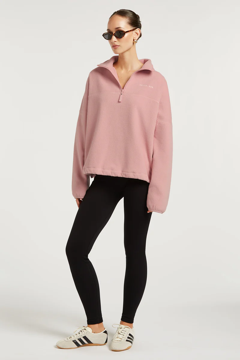 DEVAN 'Cloud' Half-Zip Ballerina Pink - Image 4