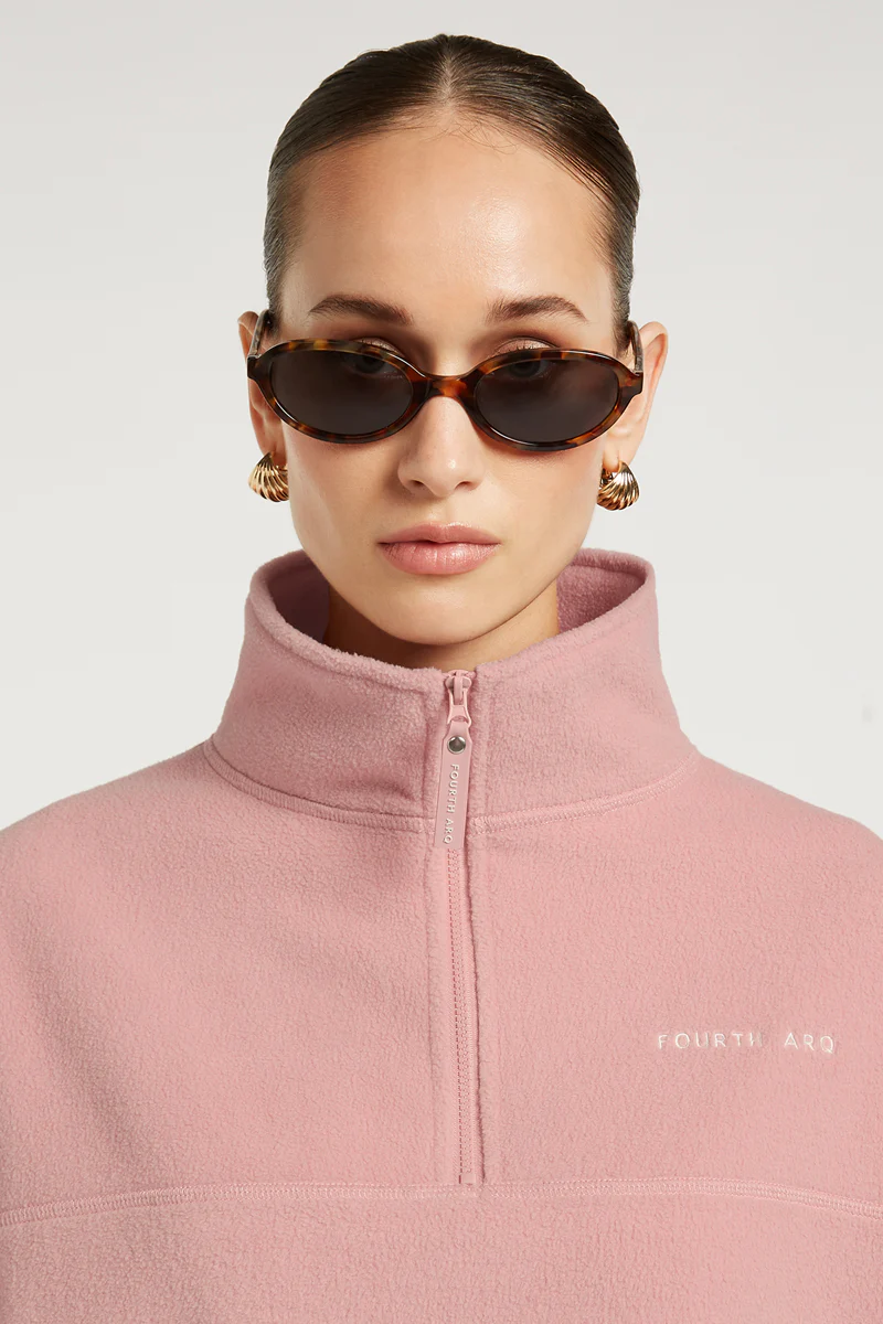 DEVAN 'Cloud' Half-Zip Ballerina Pink - Image 5