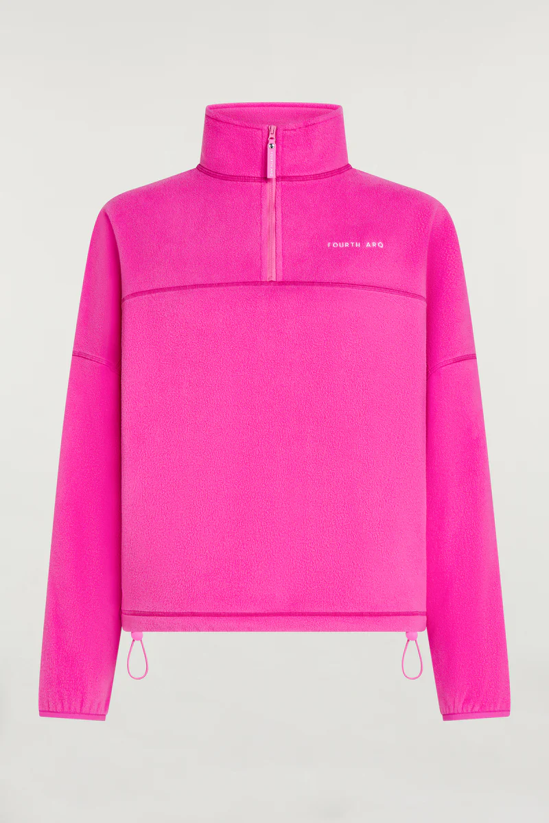 DEVAN 'Cloud' Half-Zip Hotshot Pink - Image 5