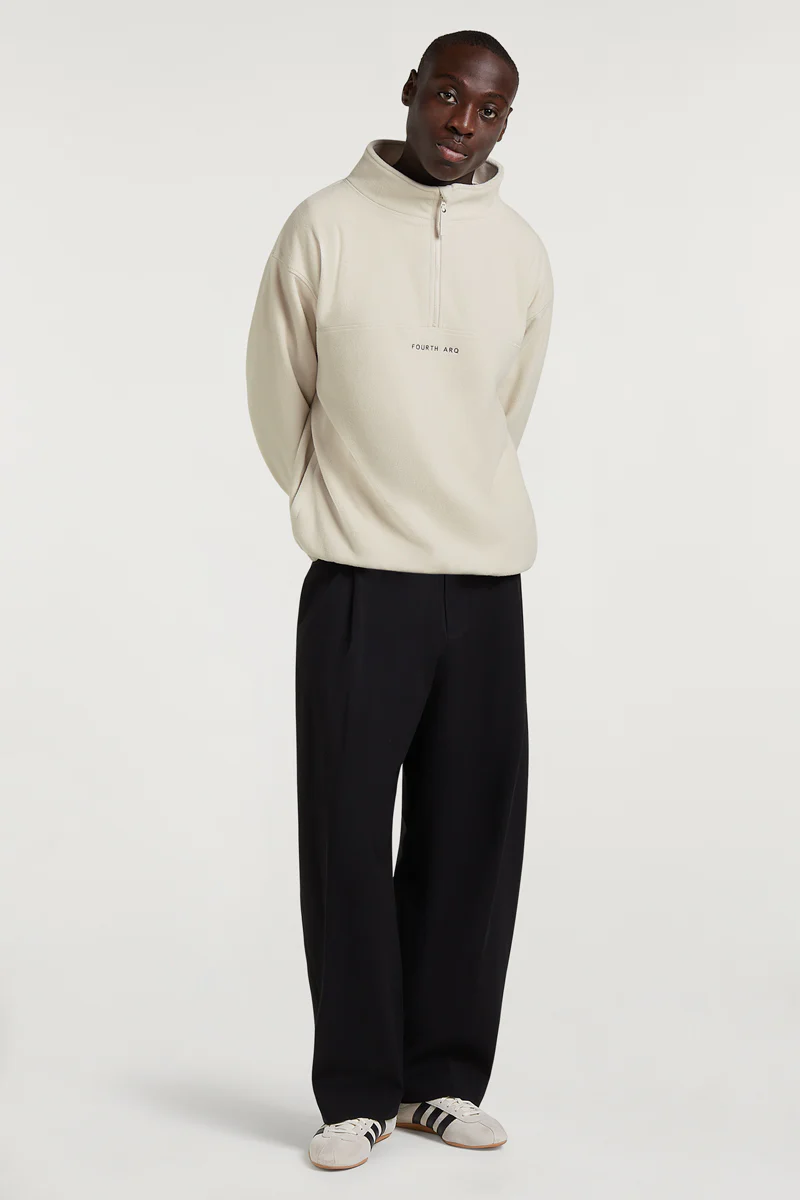 DEVAN Men's 'Cloud' Half-Zip Pebble - Image 4