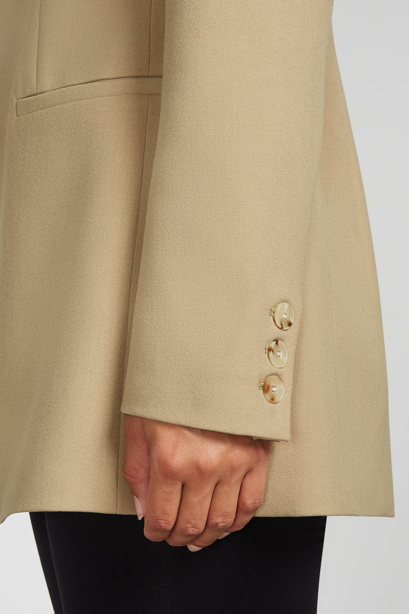 EDEN Tailored Oversized Blazer Tan - Image 5