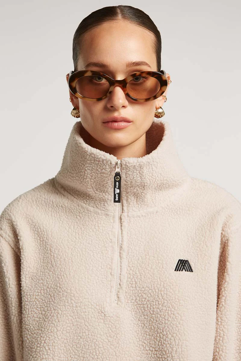 LENNOX Half-Zip Ecru - Image 3