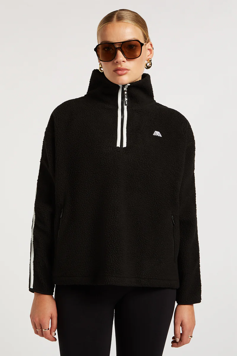 MADDOX Fleece Half-Zip Black - Image 3