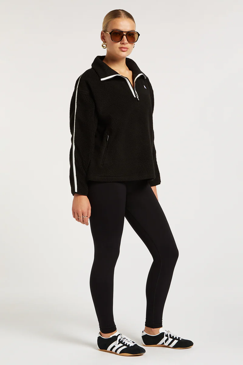 MADDOX Fleece Half-Zip Black - Image 4