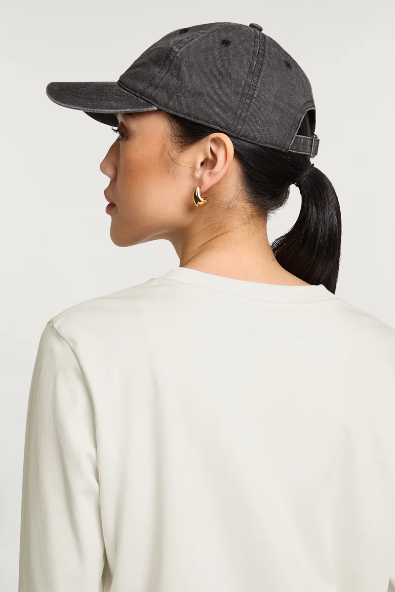 PARKER Long Sleeve Top Cream - Image 3