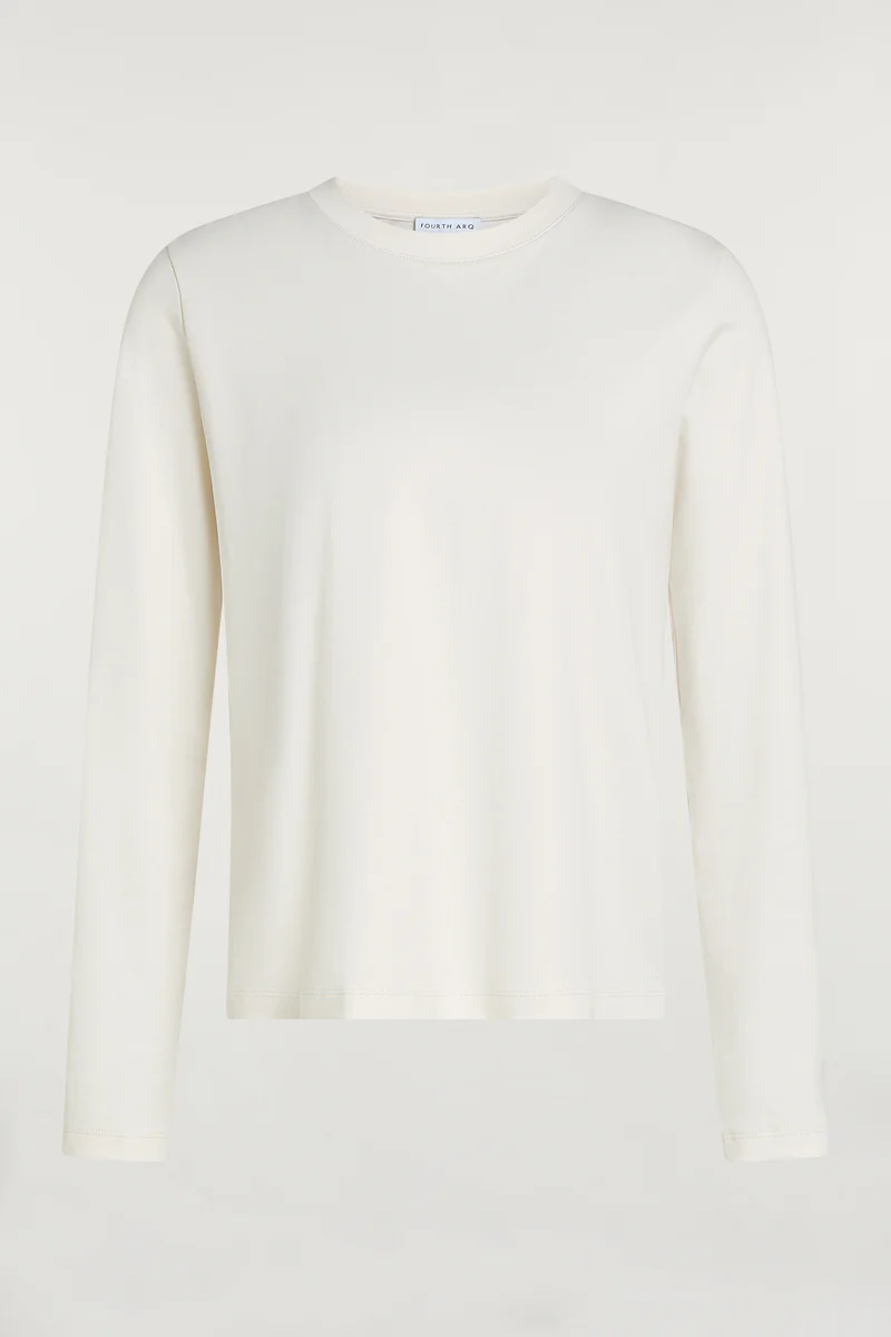 PARKER Long Sleeve Top Cream - Image 5