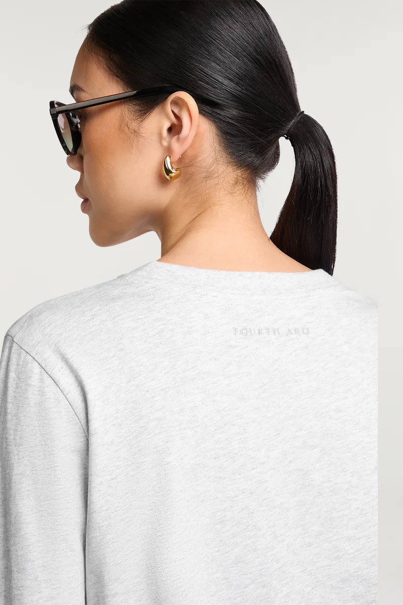 PARKER Long Sleeve Top Grey - Image 3