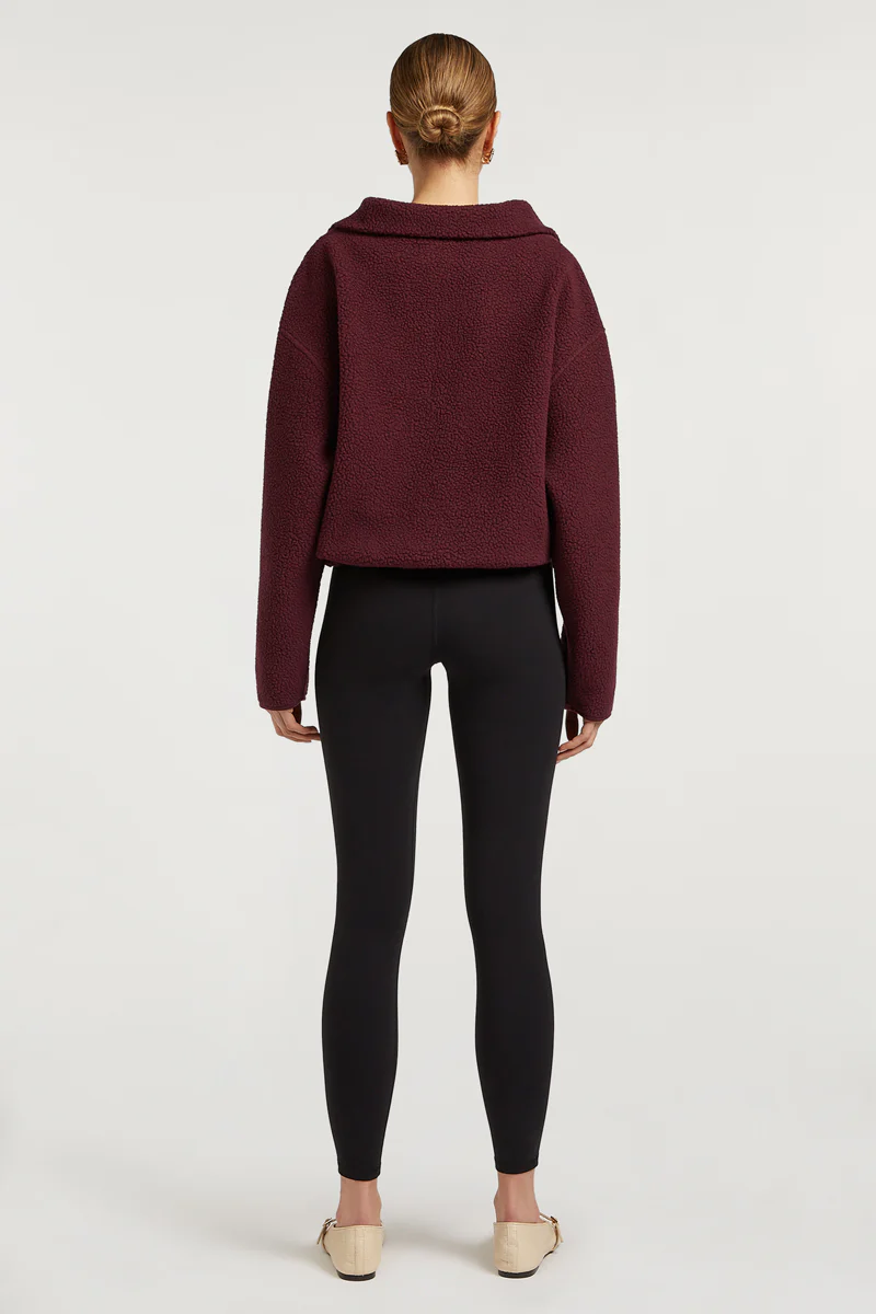PHOENIX Half-Zip Dark Cherry - Image 2