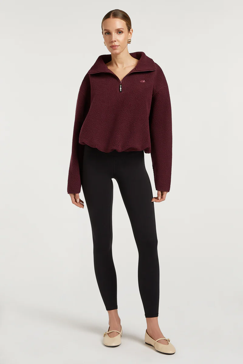 PHOENIX Half-Zip Dark Cherry - Image 3
