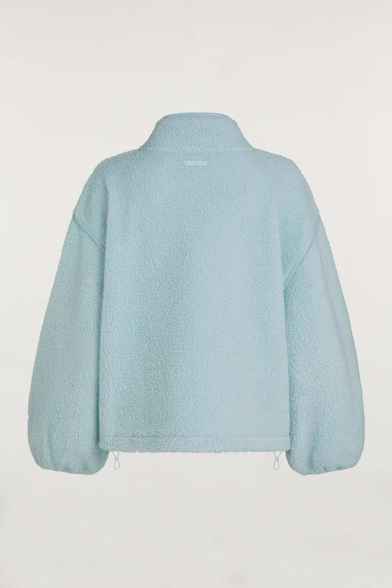 SLOANE Borg Half-Zip Breeze Blue - Image 5