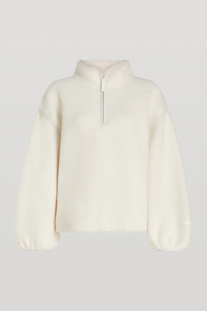 SLOANE Borg Half-Zip Cream - Image 7